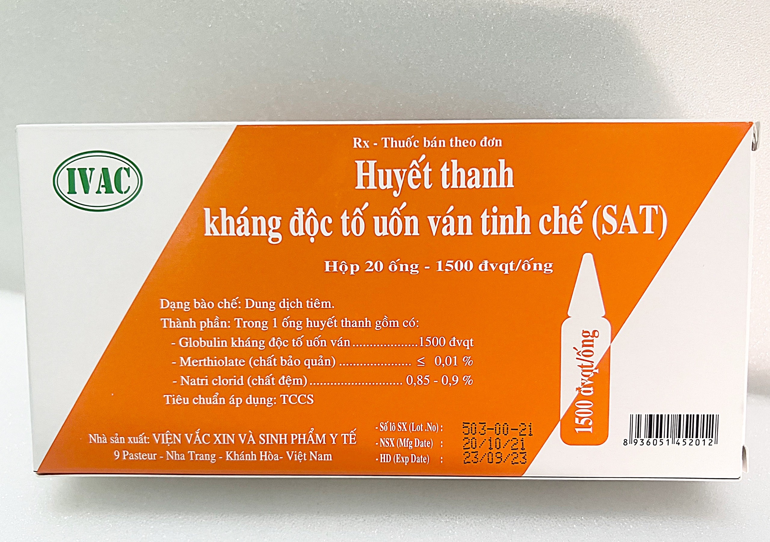 SAT (Huyết thanh kháng độc tố uốn ván tinh chế)