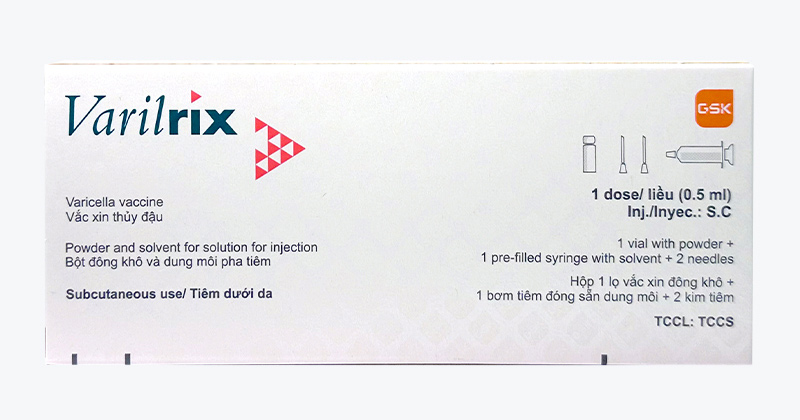 VarilrixTM - Vắc xin thủy đậu (sống, giảm độc lực) 001310177800