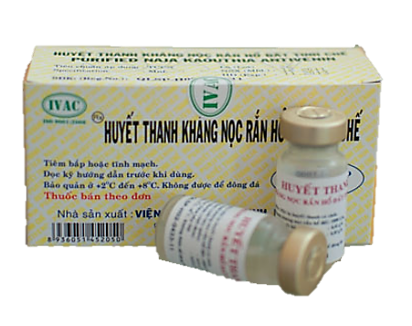 Huyết thanh kháng nọc rắn hổ đất tinh chế (SAV-Naja) QLSP-0776-14